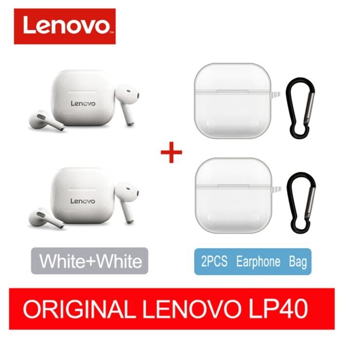 Fones de ouvido originais Lenovo LP40 Pro TWS sem fio Bluetooth 5.1 ideal para práticas de esporte, possui redução de ruído, fones de ouvido com controle de toque 500mAH 2022. Produto novo. - Image 21