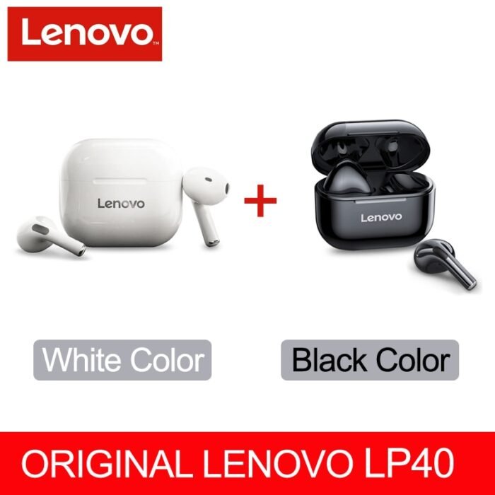 Fones de ouvido originais Lenovo LP40 Pro TWS sem fio Bluetooth 5.1 ideal para práticas de esporte, possui redução de ruído, fones de ouvido com controle de toque 500mAH 2022. Produto novo. - Image 3