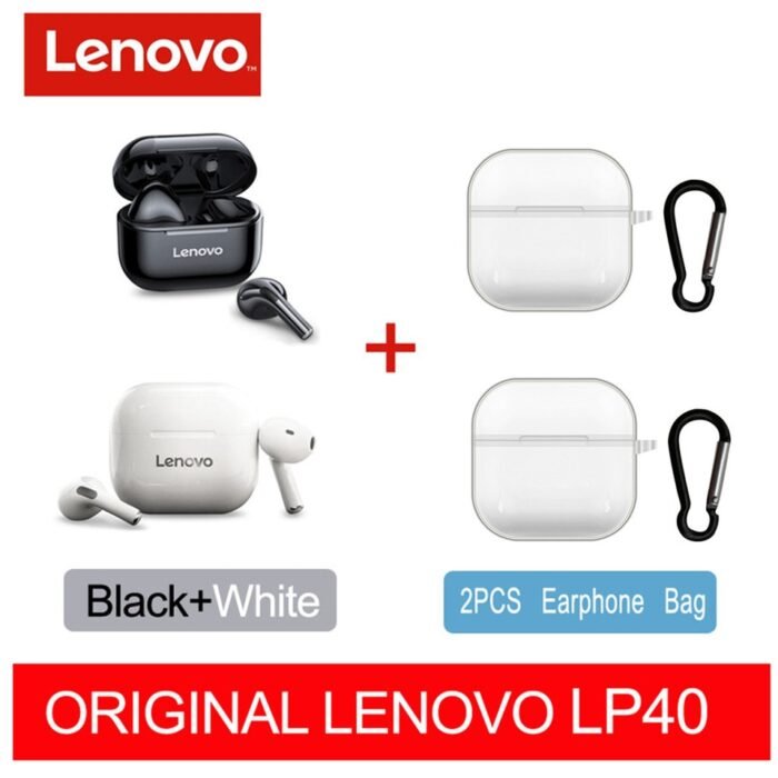 Fones de ouvido originais Lenovo LP40 Pro TWS sem fio Bluetooth 5.1 ideal para práticas de esporte, possui redução de ruído, fones de ouvido com controle de toque 500mAH 2022. Produto novo. - Image 29