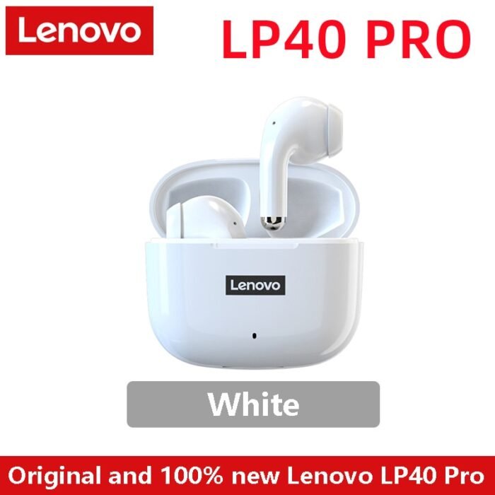 Fones de ouvido originais Lenovo LP40 Pro TWS sem fio Bluetooth 5.1 ideal para práticas de esporte, possui redução de ruído, fones de ouvido com controle de toque 500mAH 2022. Produto novo. - Image 17