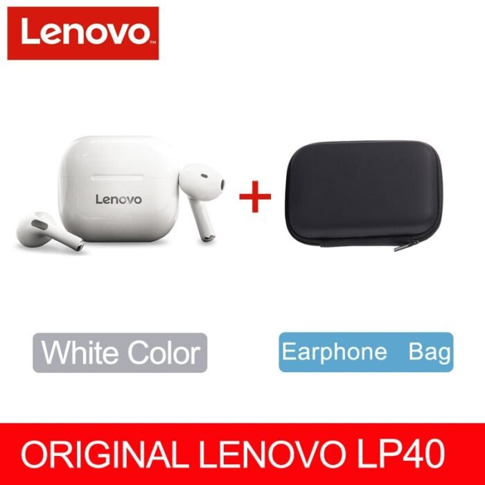 Fones de ouvido originais Lenovo LP40 Pro TWS sem fio Bluetooth 5.1 ideal para práticas de esporte, possui redução de ruído, fones de ouvido com controle de toque 500mAH 2022. Produto novo. - Image 19