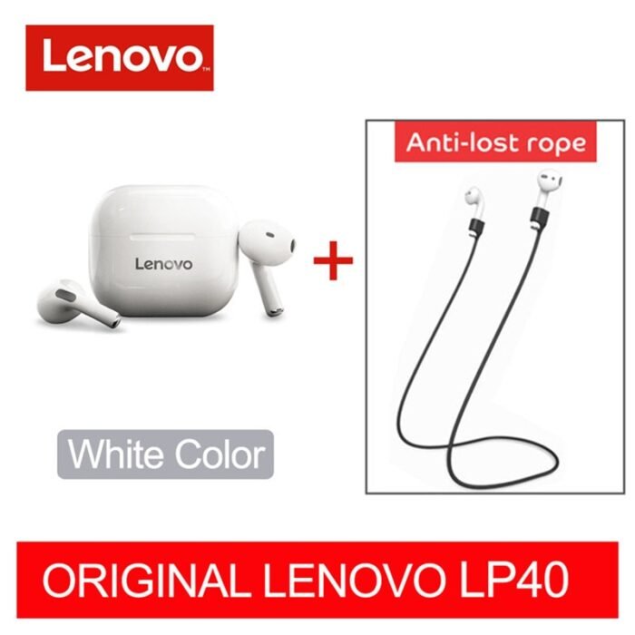 Fones de ouvido originais Lenovo LP40 Pro TWS sem fio Bluetooth 5.1 ideal para práticas de esporte, possui redução de ruído, fones de ouvido com controle de toque 500mAH 2022. Produto novo. - Image 8