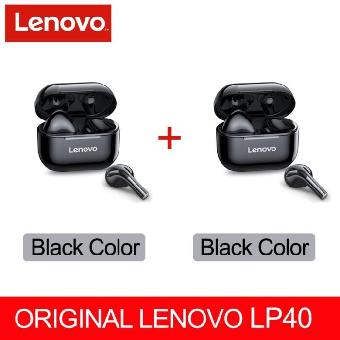 Fones de ouvido originais Lenovo LP40 Pro TWS sem fio Bluetooth 5.1 ideal para práticas de esporte, possui redução de ruído, fones de ouvido com controle de toque 500mAH 2022. Produto novo. - Image 6