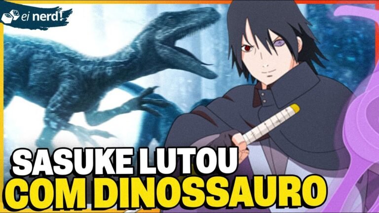 DINOSSAUROS EM NARUTO! SASUKE VS VELOCIRAPTOR #Sasuke Retsuden 2