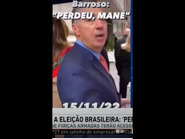 🚨BARROSO FALA ABSURDO PARA MANIFESTANTE! VEJA!