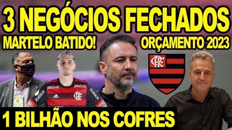 3 NEGÓCIOS FECHADOS! 1 BILHÃO NOS COFRES DO FLAMENGO! MENGÃO BATE O MARTELO SOBRE VENDA DE JOGADORES