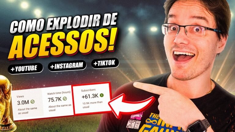 COPA DO MUNDO: COMO EXPLODIR DE ACESSOS NO YOUTUBE, INSTAGRAM E TIKTOK?